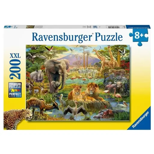 [DNA0015206] Ravensburger حيوانات السافانا 200 قطعة XXL لغز صور مقطعة