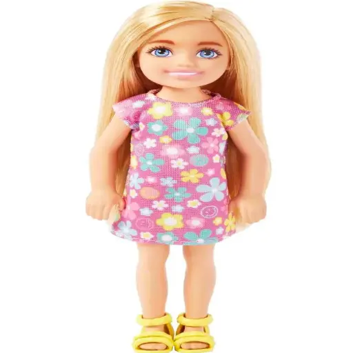 [DNA0015410] Barbie Chelsea Doll Small Doll With Purple & Floral Dress