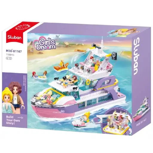 [DNA0015564] Sluban Girls Dream Yacht 1108 Pcs