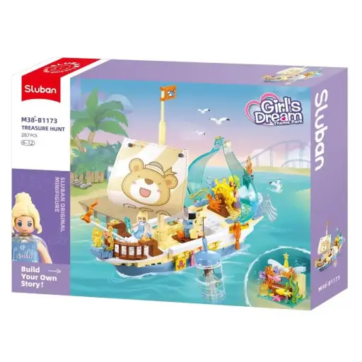 [DNA0015574] Sluban Girls Dream Jewel Boat 287 Pcs