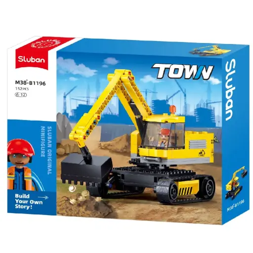 [DNA0015588] Sluban Town E6 Small Excavator 152 Pcs