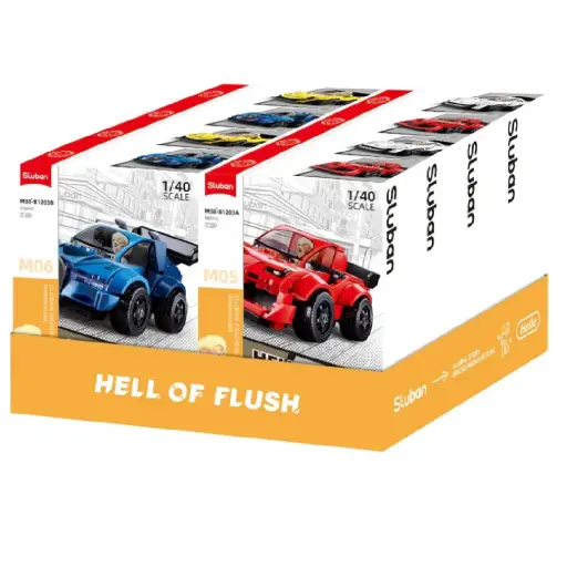[DNA0015596] Sluban Mcar Hell Of Flush Supercar 4 Types