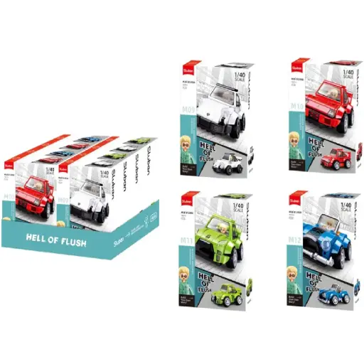 [DNA0015598] Sluban Mcar Hell Of Flush Legendary Supercar 4 Types