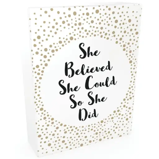 [DNA0016395] She Believed She Could So She Did: 52 Beautiful Cards Of Inspiring Quotes And Empowering Affirmation