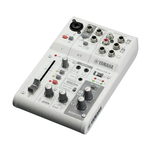 [DNA0017484] Yamaha AG03MK2 White 6-Channel Live Streaming Loopback Mixer