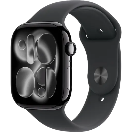 [DNA0020504] APPLE WATCH S 11 46 MM JET BLACK AI BLACK SB M/L