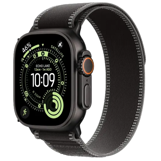 [DNA0020517] APPLE WATCH ULTRA 3 49MM Black TI  Black/Charcoal Trail Loop M
