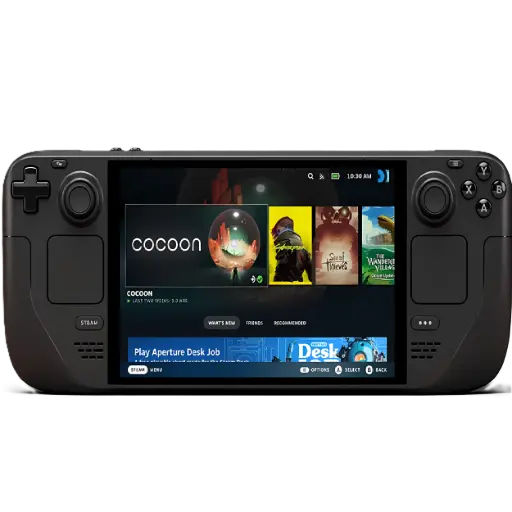 [DNA0020647] جهاز ألعاب محمول Steam Deck بشاشة OLED بسعة 512 جيجابايت وذاكرة 16 جيجابايت RAM