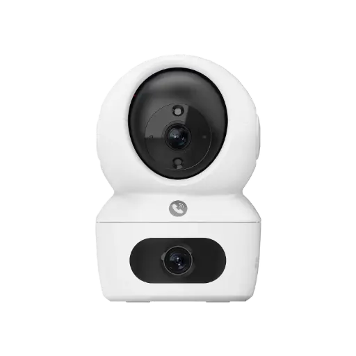 [DNA0023824] كاميرا EZVIZ H7C بعدستين مع حركة أفقية وعمودية Wi-Fi بدقة 2K ورؤية بانورامية 360 درجة مع دعم بطاقة MicroSD