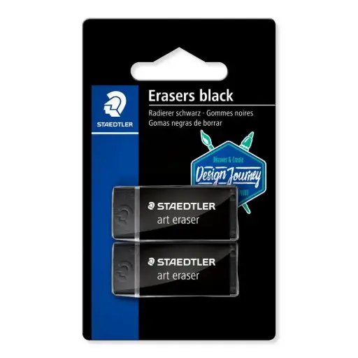 [DNA0024149] Staedtler Black Eraser Card 10 Cards 526B3BK2-C