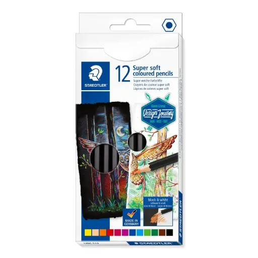 [DNA0024188] Staedtler Black Wooden Colour Pencils 130 Pieces 149CC12