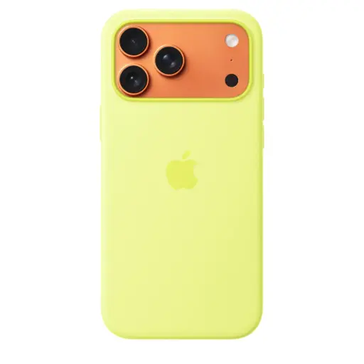 [DNA0024969] Apple iPhone 17 Pro Max Silicone Case with MagSafe – Neon Yellow