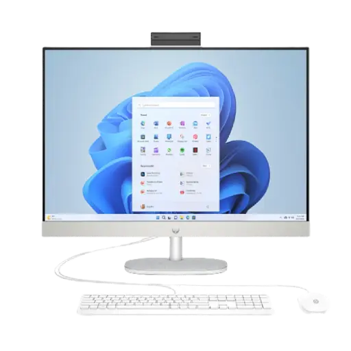 [DNA0025079] جهاز HP 27‑cr0156nh All‑in‑One بشاشة 27 بوصة، معالج Intel Core i7‑1355U، ذاكرة 8 جيجابايت، تخزين 512 جيجابايت SSD، ونظام ويندوز 11 برو K