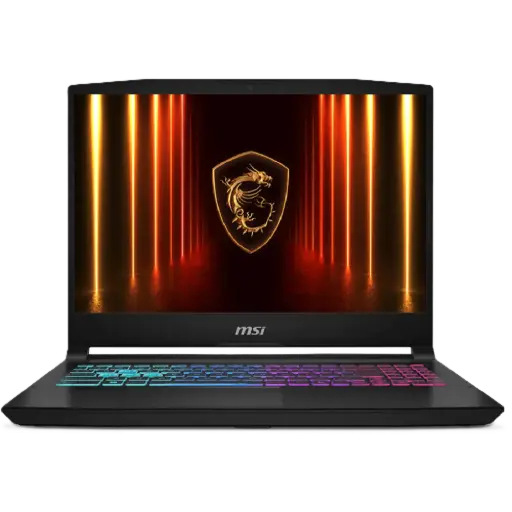 [DNA0025083] لابتوب MSI Katana 15 HX موديل B14WFK-660XAE بشاشة 15.6 بوصة FHD بمعدل تحديث 144 هرتز، معالج Intel i7 14650HX، ذاكرة 16 جيجابايت، تخزين 512 جيجابايت، بطاقة رسومات RTX 5060، ونظام ويندوز 11 برو K