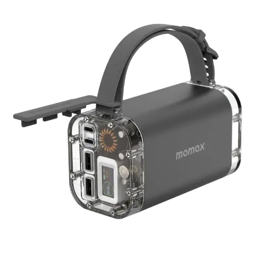 [DNA0025205] محطة طاقة محمولة من مومكس iPower Stone Mini بسعة 40000 مللي أمبير وقوة 100 واط باللون الرمادي