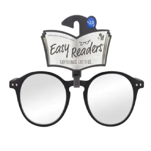 [DNA0026310] شركة IF – نظارات قراءة Easy Readers – دائرية أسود +2.0