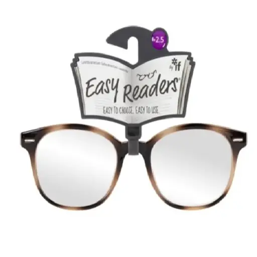 [DNA0026346] شركة IF – نظارات قراءة Easy Readers – دائرية بيج/بني +2.5