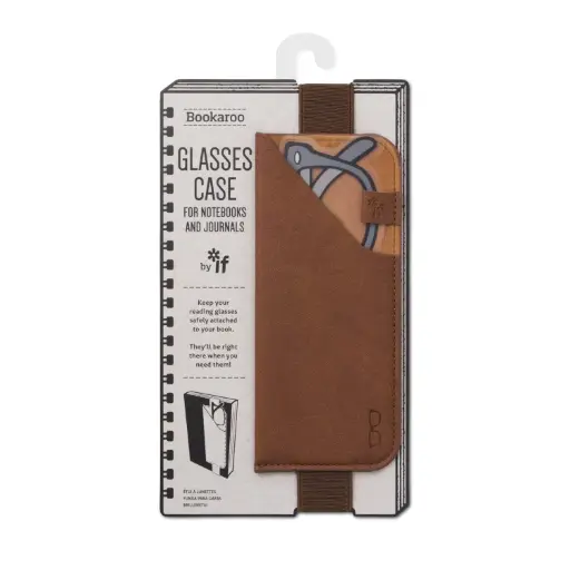 [DNA0026450] IF Company Bookaroo Glasses Case -Brown