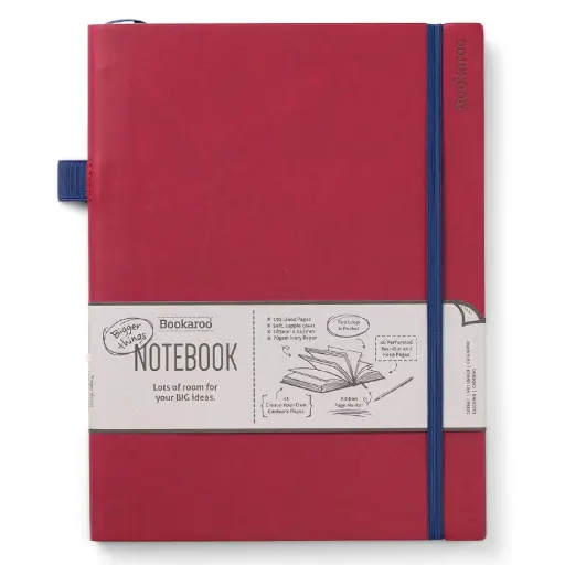 [DNA0026470] IF Company Bookaroo Bigger Things Notebook Journal - Dark Red