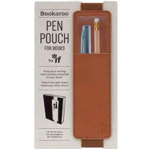 [DNA0026476] IF Company Bookaroo Pen Pouch Brown