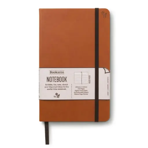 [DNA0026485] شركة IF – دفتر ملاحظات Bookaroo مقاس A5 Journal – بني