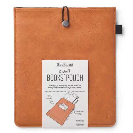 [DNA0026486] IF Company Bookaroo Books & Stuff Pouch -Brown