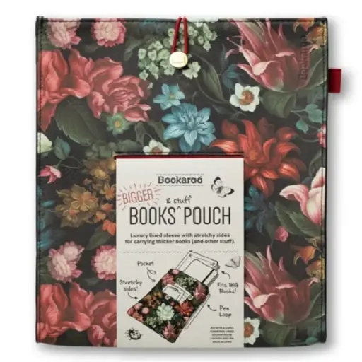 [DNA0026502] IF Company Bookaroo Books & Stuff Pouch - Dark Floral