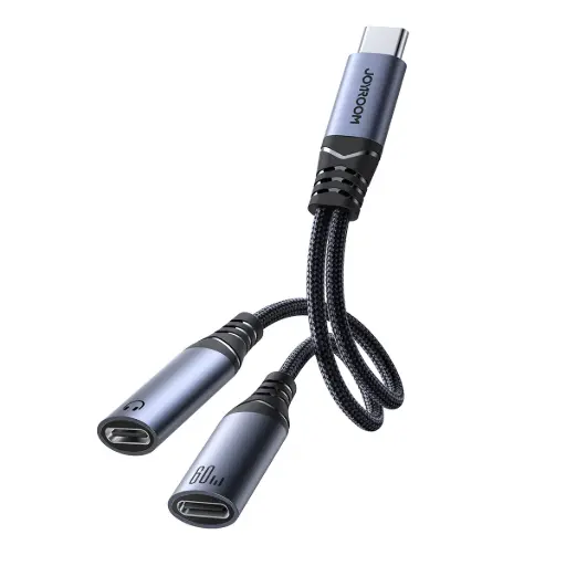 [DNA0026726] محول DAC من USB-C إلى 2× USB-C من جوي روم SY-C03 – 2 في 1