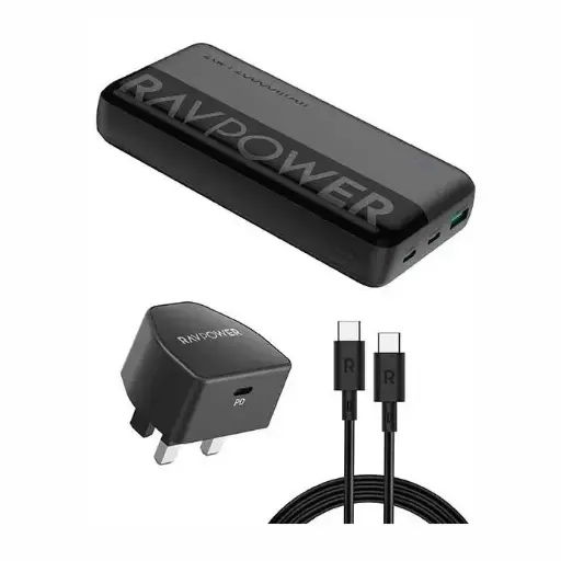 [DNA0026774] RAVpower 3 in 1 Combo (20,000 battery +60W Type-C to Type-C cable + 20W wall plug