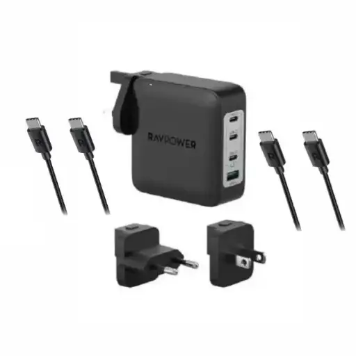 [DNA0026788] RAVpower Wall Charger Black – PC1087 140W