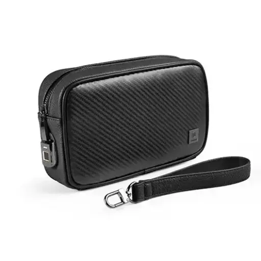 [DNA0026816] Wiwu Master Carbon Fingerprint Lock Pouch Black