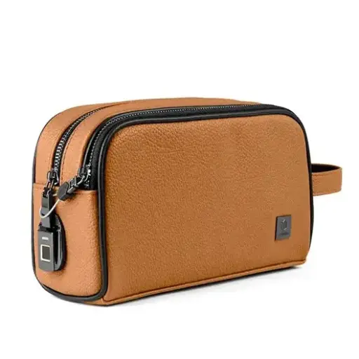 [DNA0026823] Wiwu Phantom Pro Fingerprint Lock Pouch Brown