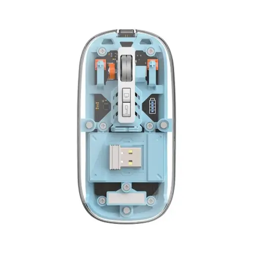 [DNA0026846] Wiwu WM105 Crystal Magnetic Wireless Mouse Blue