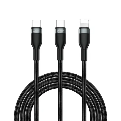 [DNA0026934] Wiwu Wi-C029 C-C+C Consice 3 in 1 Charging Cable