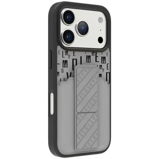[DNA0027012] Levelo Morphix Gripstand Case With Cardholder iPhone 17 Pro Max GRY BLK
