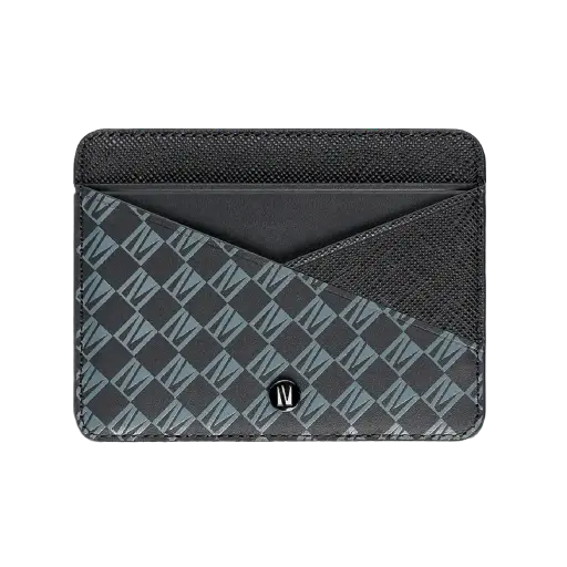 [DNA0027022] Levelo Tuxedo Monogram Leather Wallet Lifestyle & Smart Devices