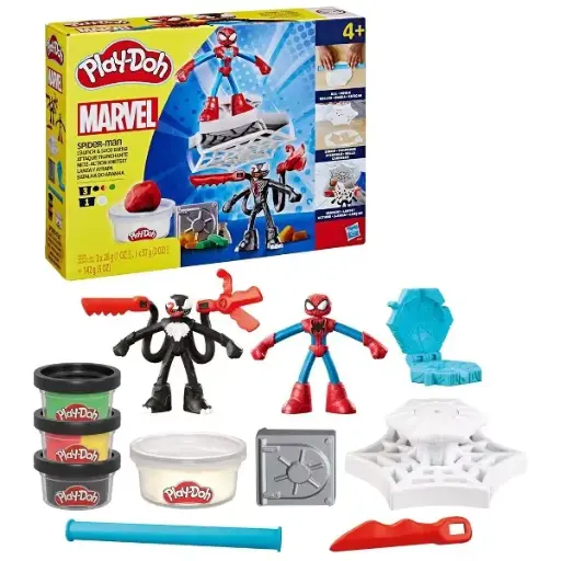 [DNA0027376] Hasbro Play-Doh Marvel Spider-Man Launch & Slice Battle Playset