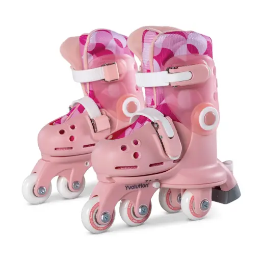 [DNA0027458] Yvolution Twista Adjustable Skates – Pink (Size 7–11)