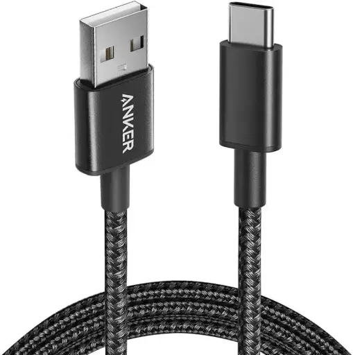 [DNA0027506] كابل أنكر USB-C إلى USB-A مضفر من النايلون (6 أقدام / 1.8 متر)