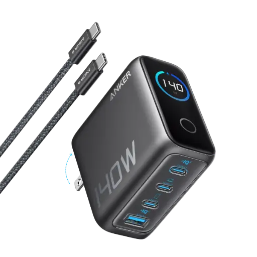[DNA0027508] Anker 140W 4-Port GaN Charger with Display (PD 3.1)