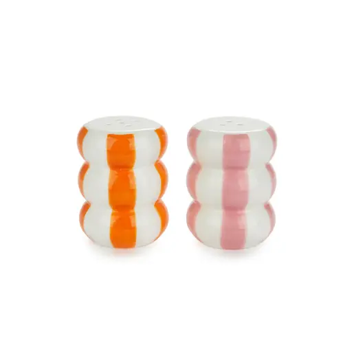 [DNA0027564] Balvi Salt & pepper set,Floats,orange/pink,ceramic