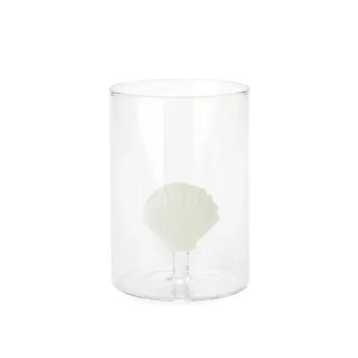 [DNA0027581] Balvi Glass,Atlantis Shell,white,glass
