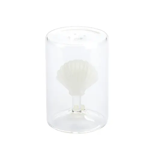 [DNA0027588] Balvi Salt shaker,Atlantis Shell,white,glass
