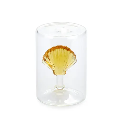 [DNA0027590] Balvi Salt shaker,Atlantis Shell,yellow,glass