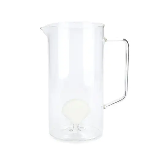 [DNA0027632] Balvi Jar,Atlantis Shell,white,glass