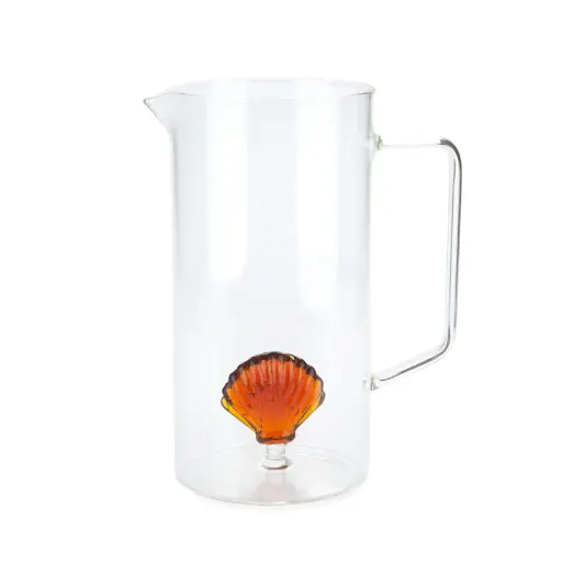 [DNA0027637] Balvi Jar,Atlantis Shell,amber,glass