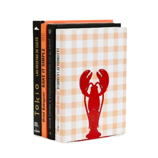 [DNA0027676] Balvi Bookend,Lobster,red,metal