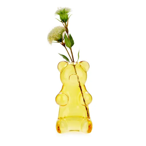 [DNA0027782] Balvi Vase,Yummy Bear,yellow,glass