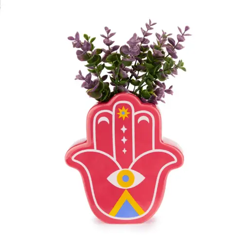 [DNA0027817] Balvi Vase,Lucky Hand,red,ceramic