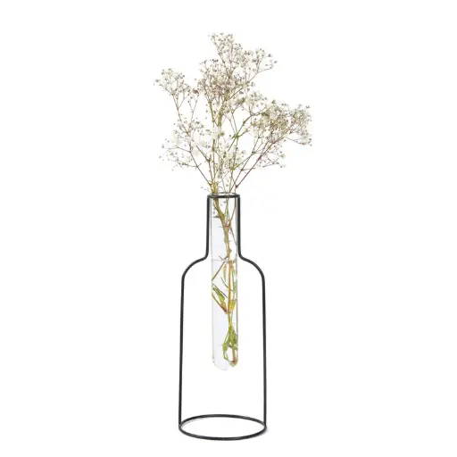 [DNA0027822] Balvi Vase,Bottle Silhouette,black,20 cm